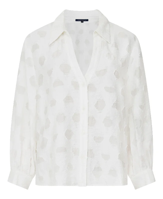 Super Savings Freya Jacquard Shirt - Summer White