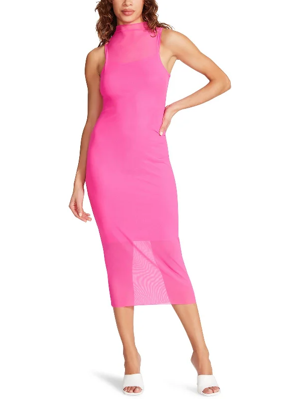 Exclusive Savings Sidra Womens Sheer Midi Bodycon Dress