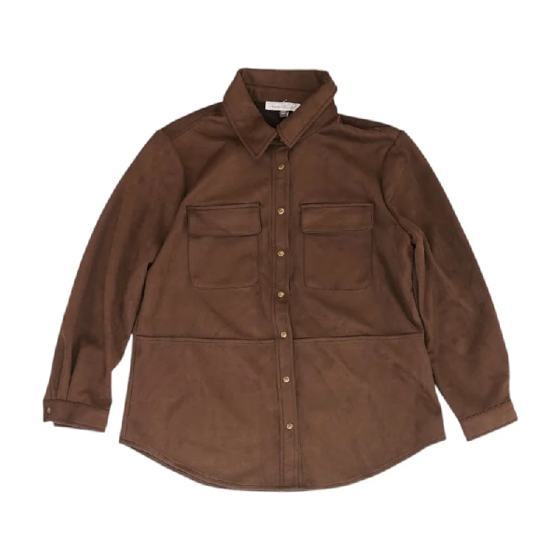 Quick Sale Brown Solid Jacket