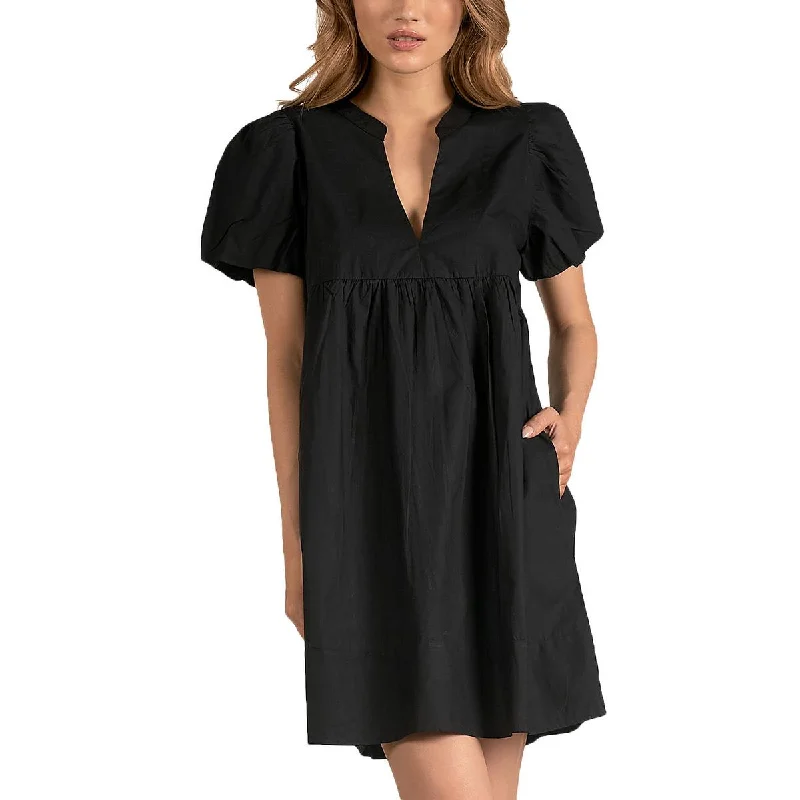 Early Access Womens V-Neck Tiered Mini Dress