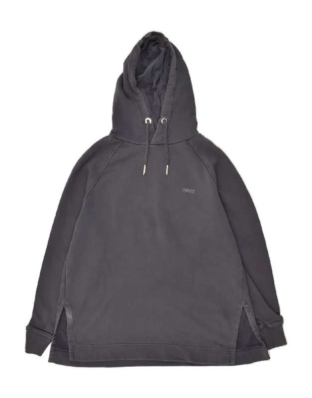 Now or Never BARBOUR Womens Hoodie Jumper UK 10 Small  Grey Cotton