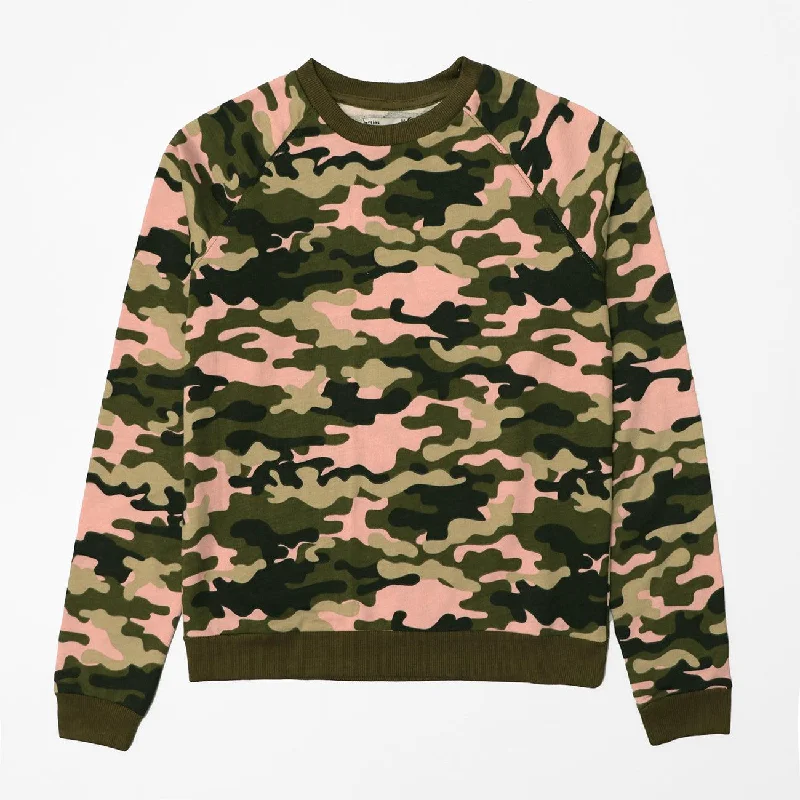 Customer Appreciation Sale Women Olive Premium Quality All-Over Printed Sweatshirt (LF-11028)