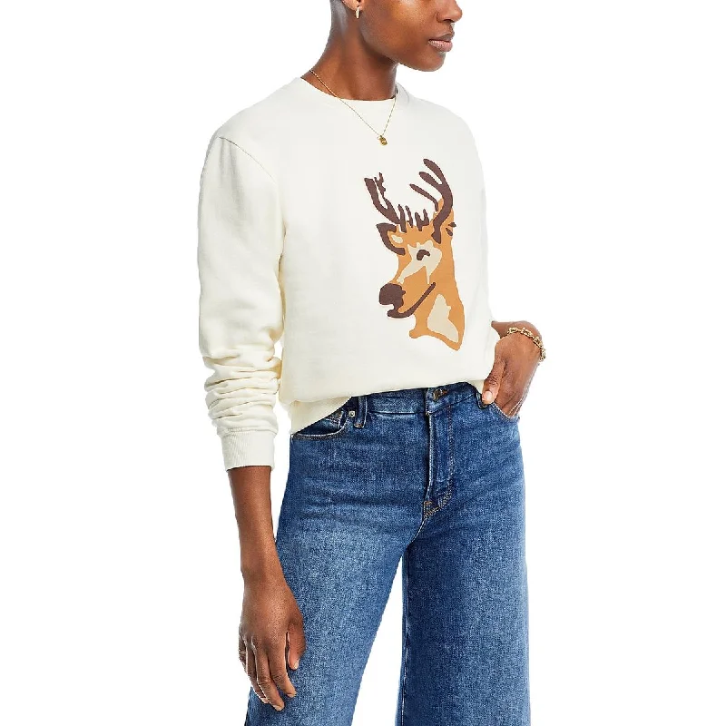 Deal Frenzy Womens Organic Cotton Graphic Sweatshirt