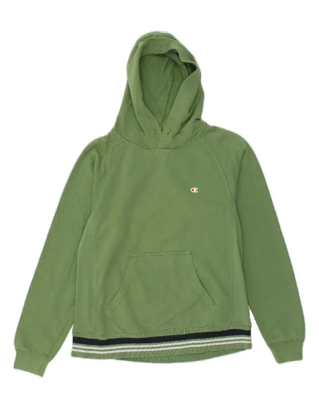 Time-Limited Offer CHAMPION Womens Hoodie Jumper UK 10 Small Green Cotton