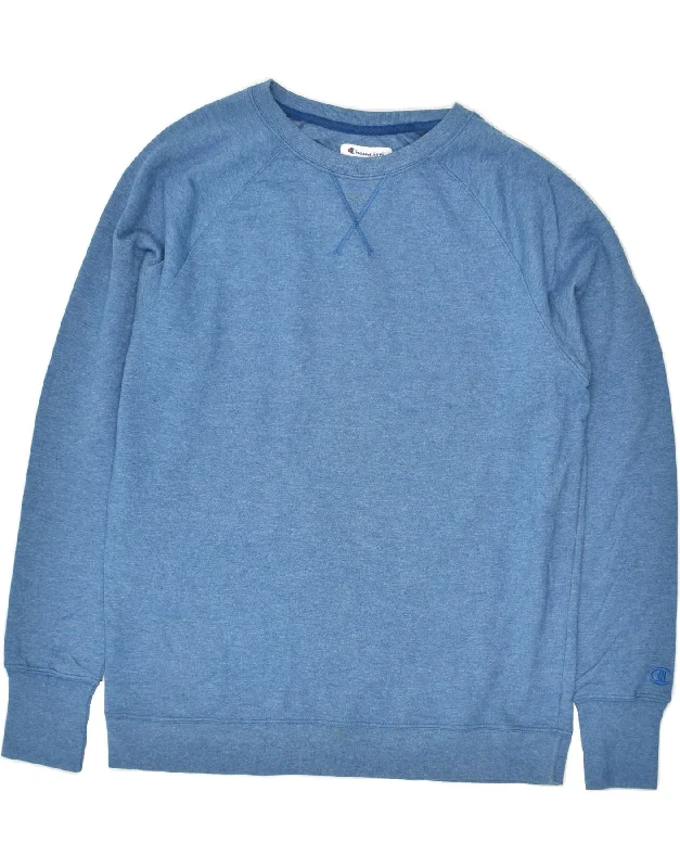 Clearance Sale CHAMPION Womens Sweatshirt Jumper UK 18 XL Blue