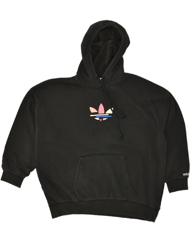 Discount Extravaganza ADIDAS Womens Oversized Graphic Hoodie Jumper UK 8 Small Black Cotton Discount Extravaganza ADIDAS Womens Oversized Graphic Hoodie Jumper UK 8 Small Black Cotton