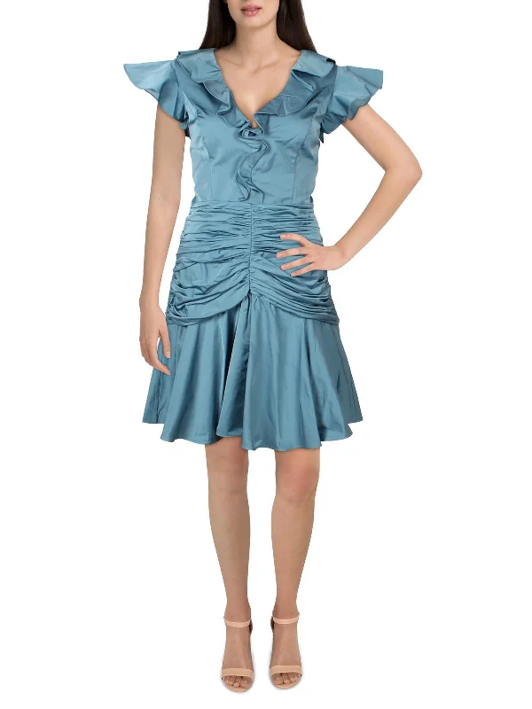Weekend Special Dante Womens Pleated Short Cocktail and Party Dress