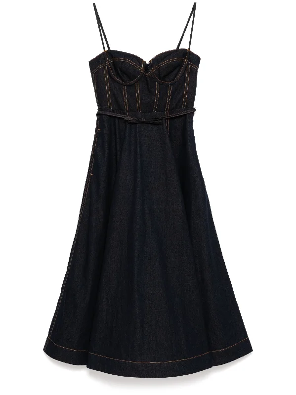 Limited Time Discount Crush Denim Corset Dress