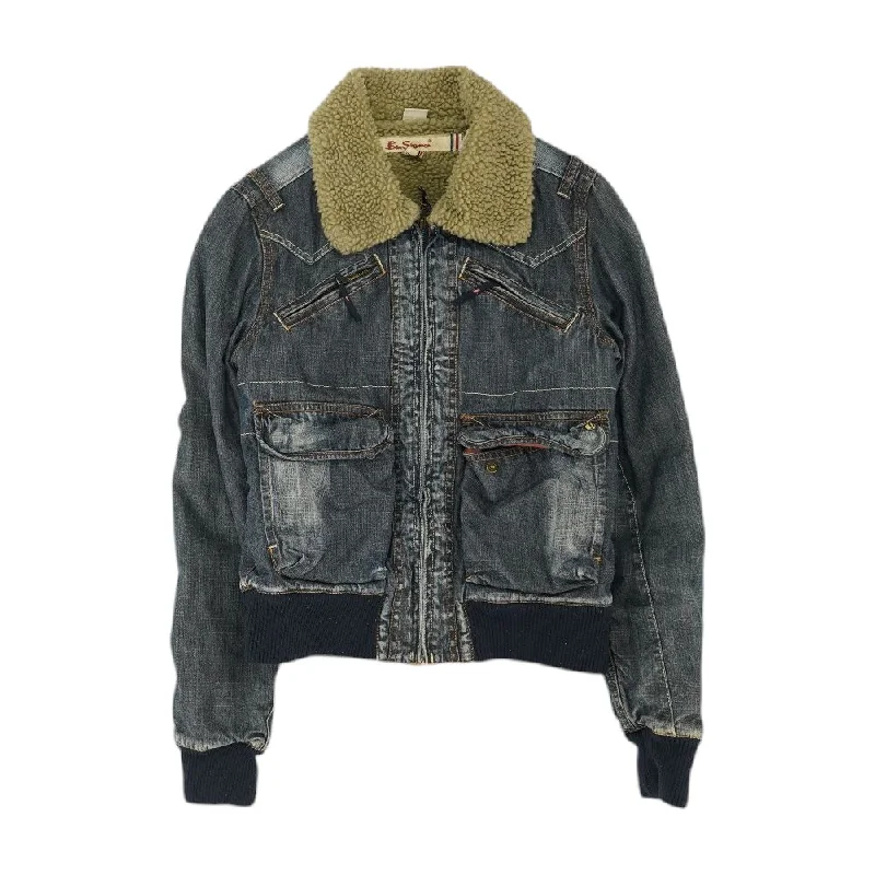 Value Deals Blue Solid Denim Jacket