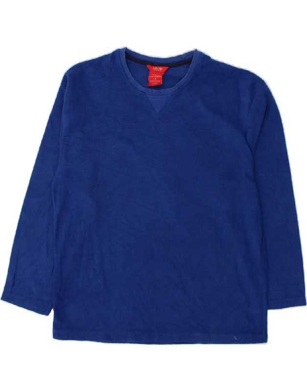 Exclusive Online Offer IZOD Womens Fleece Jumper UK 16 Large Blue Polyester