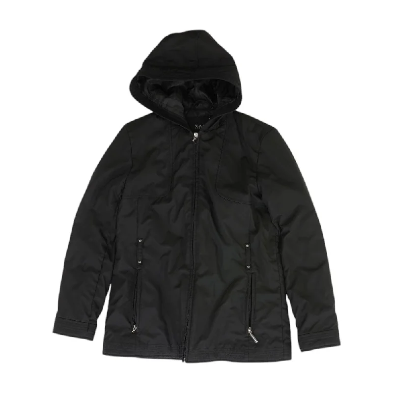 Hot Deal Black Solid Lightweight Jacket