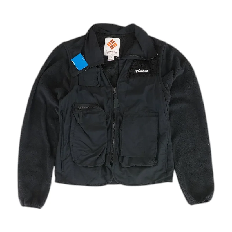 Instant Savings Black Solid Lightweight Jacket