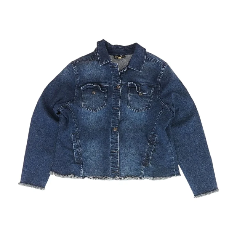 Savings Galore Blue Solid Denim Jacket
