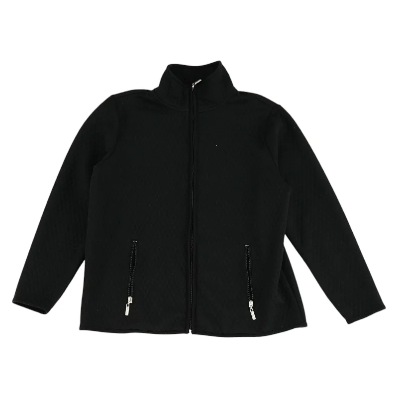 Instant Discount Black Solid Lightweight Jacket