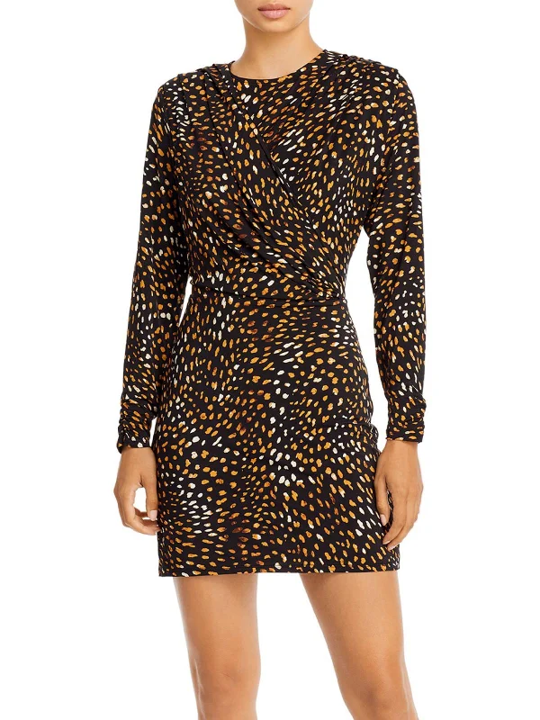 Early Bird Discount Womens Shoulder Pad Short Mini Dress
