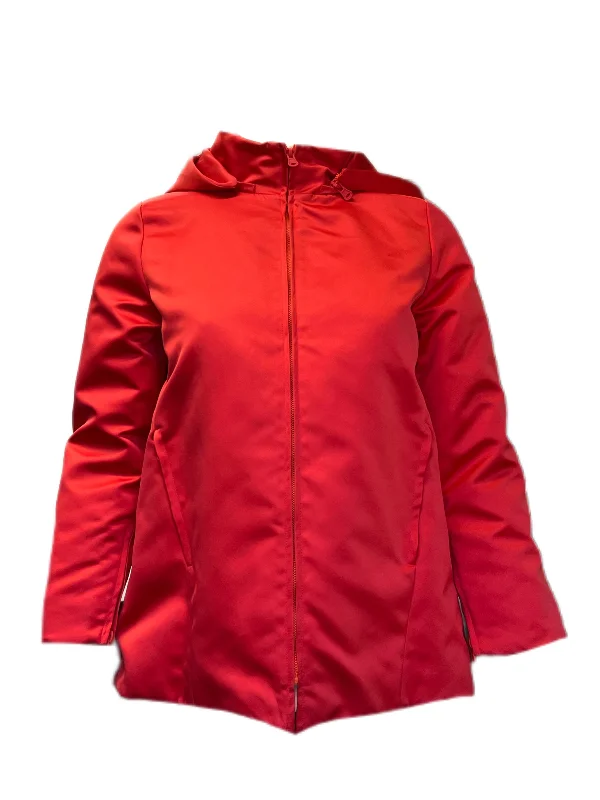 While Supplies Last Marina Rinaldi Women's Red Uno Hooded Jacket Size 12W/21 NWT