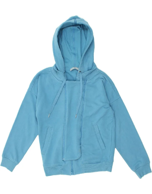 TIME-Limited Offer ADIDAS Womens Stella McCartney Zip Hoodie Sweater EU 36 Small Blue Cotton TIME-Limited Offer ADIDAS Womens Stella McCartney Zip Hoodie Sweater EU 36 Small Blue Cotton