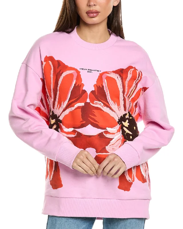 Deal Zone Stella Mccartney Giant Flowers Embroidery Sweatshirt
