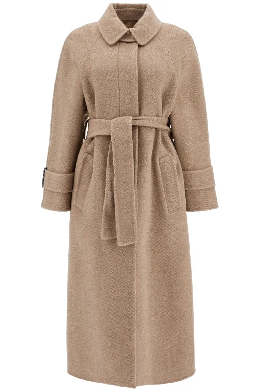 Bargain Prices Wool And Cashmere Coat With Belt