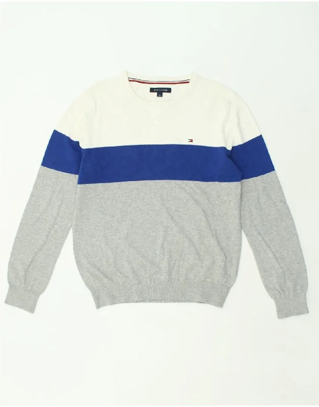Early Access TOMMY HILFIGER Womens Crew Neck Jumper Sweater UK 14 Medium Multicoloured Early Access TOMMY HILFIGER Womens Crew Neck Jumper Sweater UK 14 Medium Multicoloured