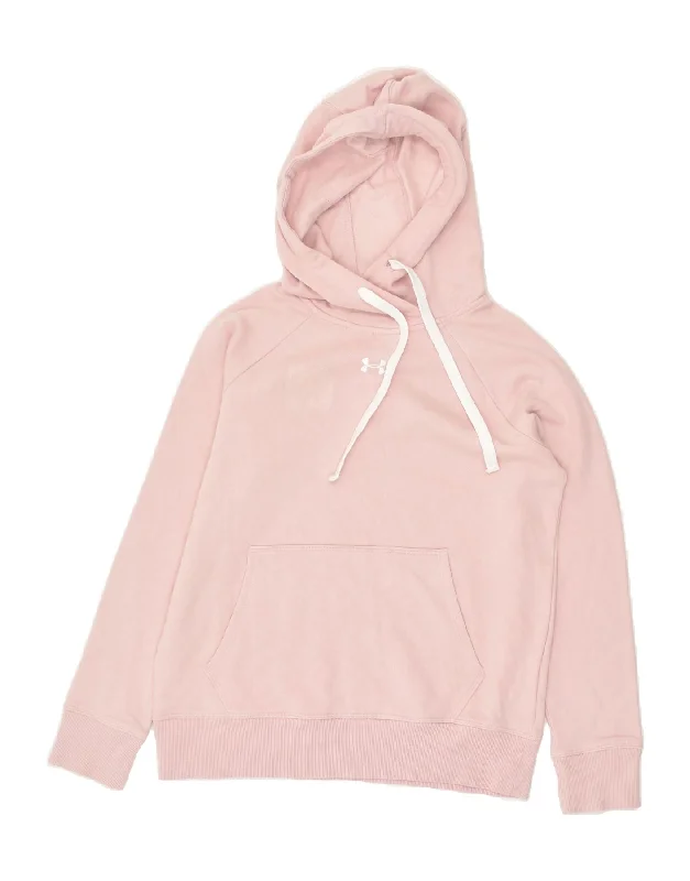 Limited Time UNDER ARMOUR Womens Oversized Graphic Hoodie Jumper UK 6 XS Pink Cotton Limited Time UNDER ARMOUR Womens Oversized Graphic Hoodie Jumper UK 6 XS Pink Cotton