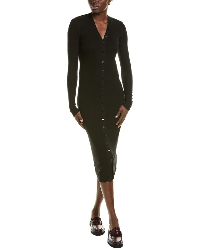 Best Bargains Enza Costa Ribbed Midi Cardigan Dress