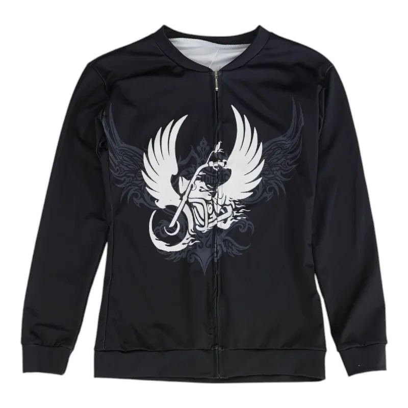 Quick Sale Black Solid Lightweight Jacket
