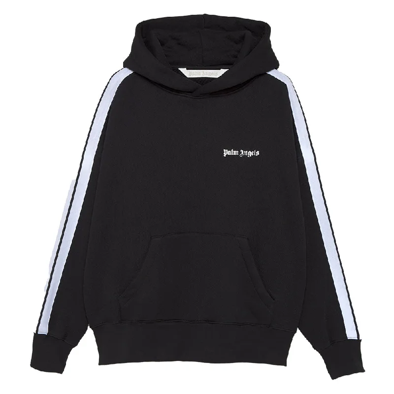 Price Reduction Palm Angels Women's Polyester Track Hoodie Sweatshirt Black