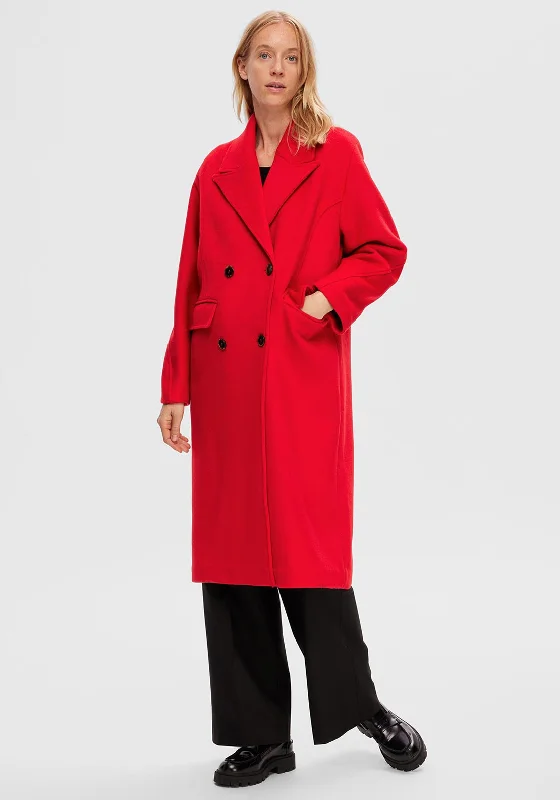 Super Sale Selected Femme Elementa Wool Coat, Ski Patrol