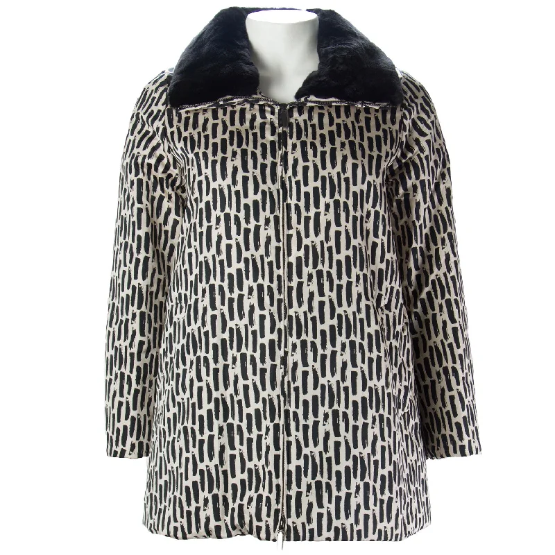 Stock Clearance MARINA RINALDI Women's Dark Beige Latemar THINDOWN Coat 12W / 21 $1790 NWT