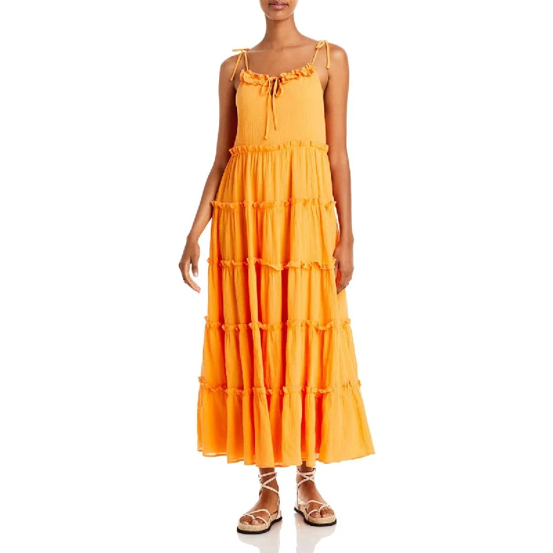 Special Discount Womens Ruffled Long Maxi Dress