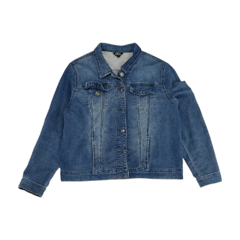 Deal Dash Blue Solid Denim Jacket