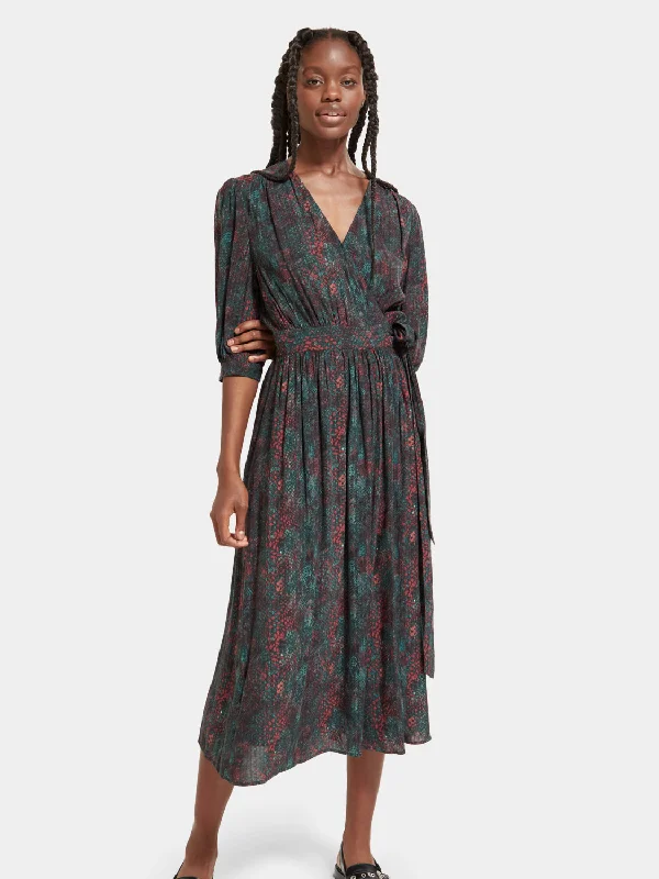 Price Cut Midi wrap dress