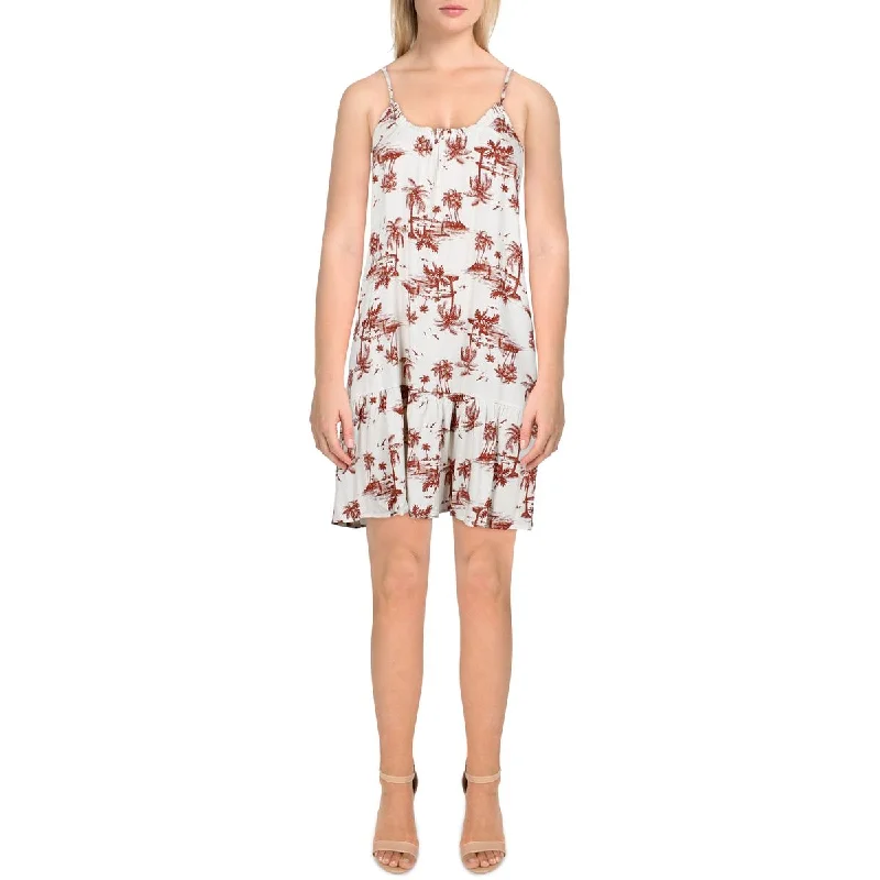 Time-Limited Offer Womens Printed Adjustable Straps Sundress