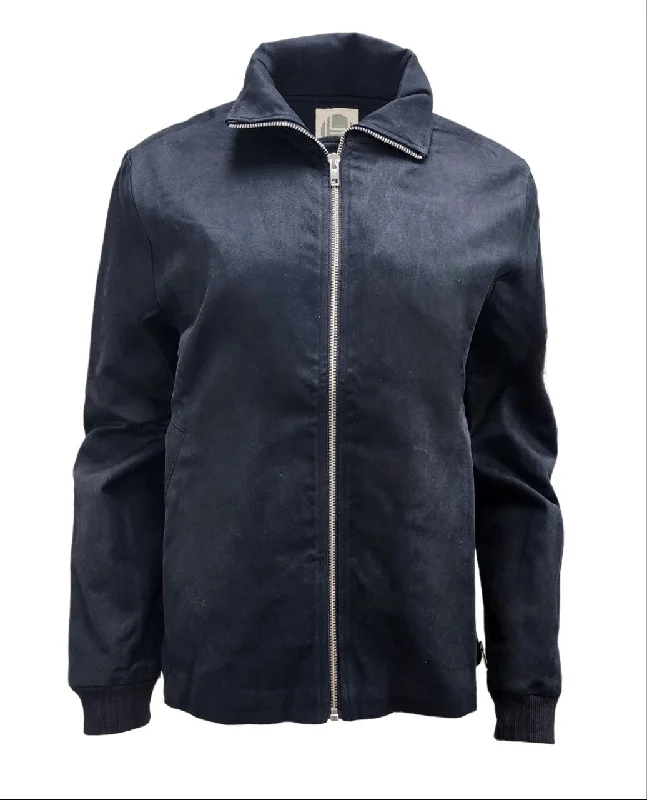 New Deals HoodLamb Women's Black Side Zip Collared Natural Hemp Jacket 420 NWT