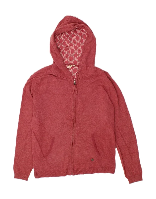Year-End Clearance WHITE STUFF Womens Zip Hoodie Sweater UK 12 Medium  Red Cotton