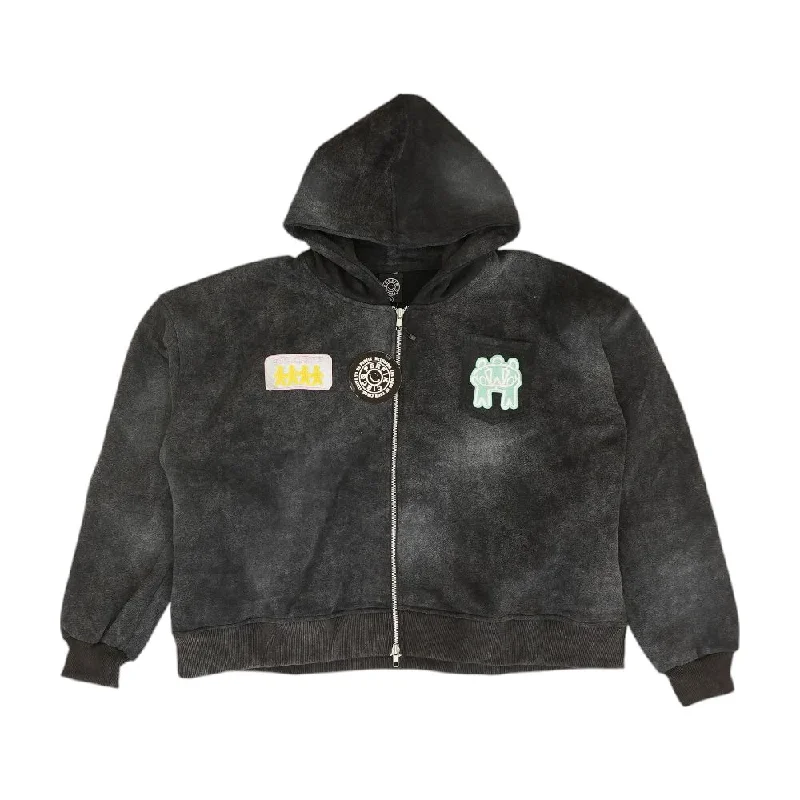Act Fast Charcoal Solid Lightweight Jacket
