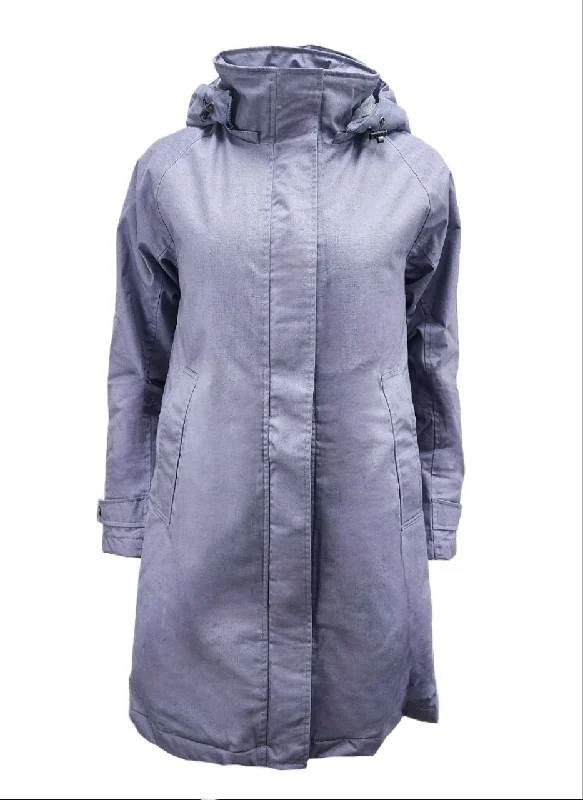 Price Cut HoodLamb Women's Grey Slim Long Hemp Vest Insert Coat 420 NWT