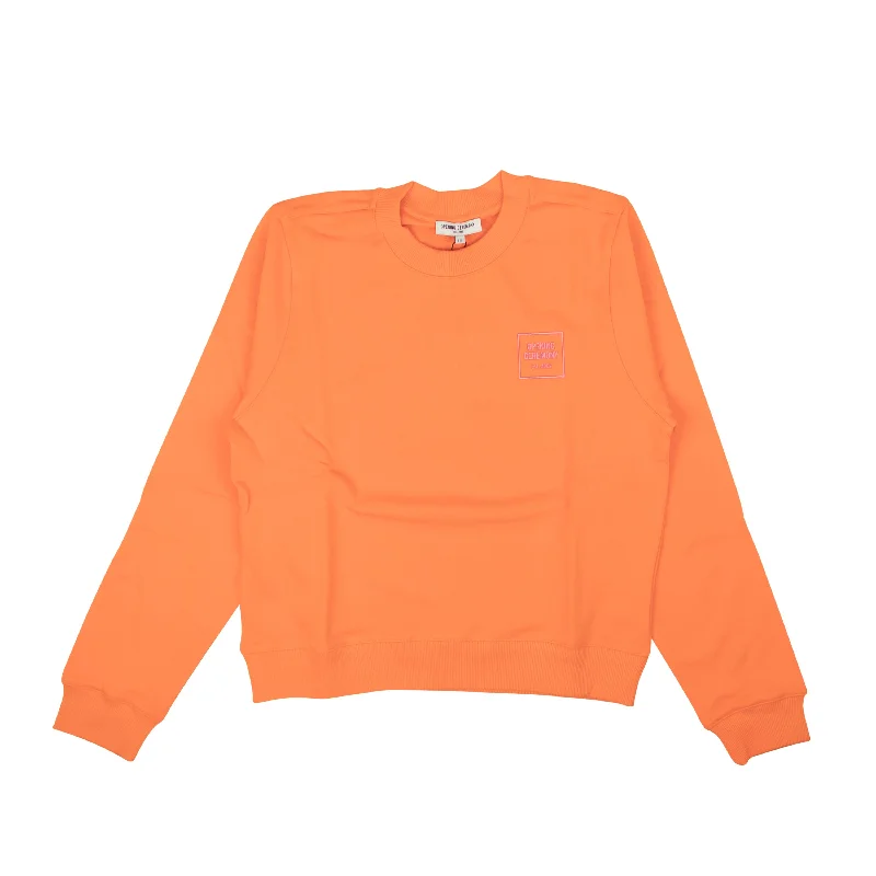 Super Bargain Opening Ceremony CLEMENTINE SHRUNKEN MINI BOX LOGO SWEATSHIRT