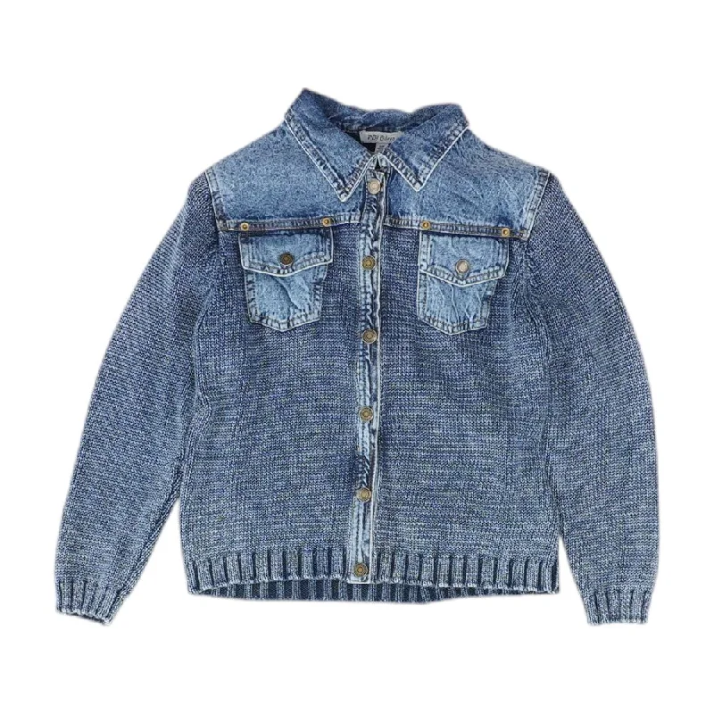 Markdown Madness Blue Solid Denim Jacket