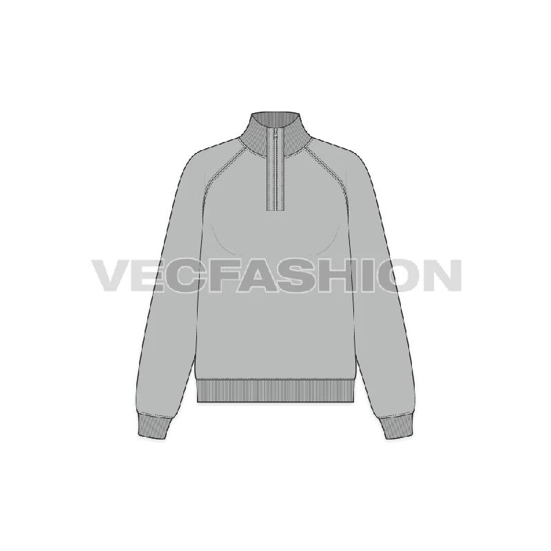 Closeout Women's Mock Neck Sweatshirt