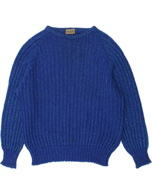 Instant Discount MAGIC Womens Boat Neck Jumper Sweater UK 14 Large Blue
