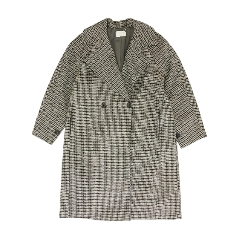 Huge Discounts Gray Houndstooth Topcoat Coat