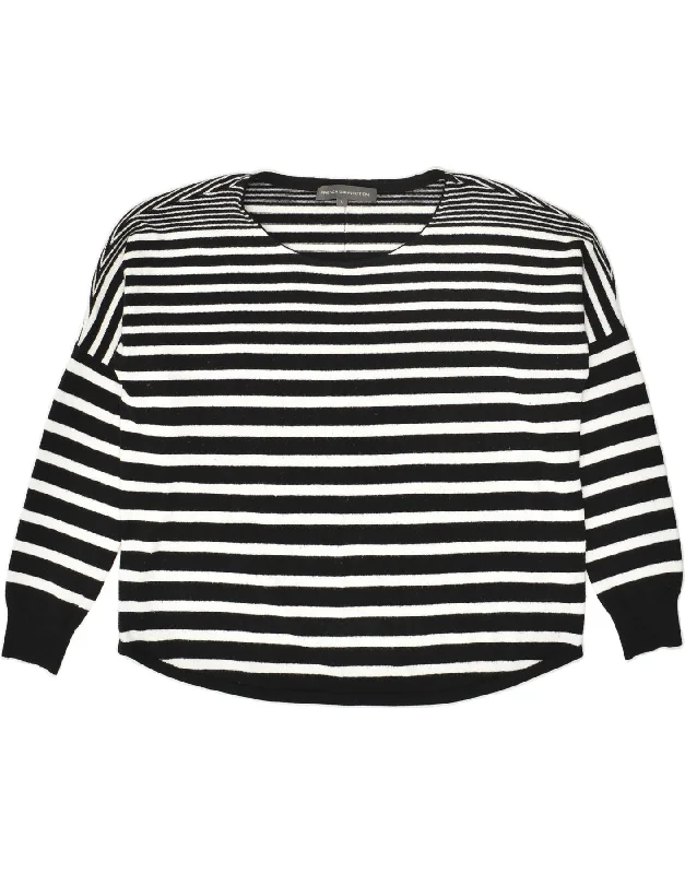 Price Drop FRENCH CONNECTION Womens Crew Neck Jumper Sweater UK 14 Large Black