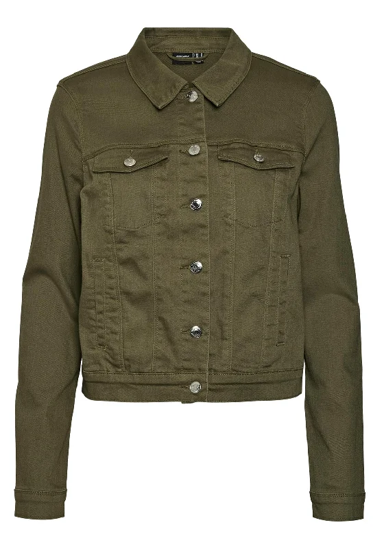 Deep Discounts Vero Moda Wild Soya Short Denim Jacket, Kalamata