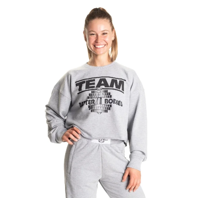 Amazing Deals Better Bodies Highbridge Sweater - Grey Melange