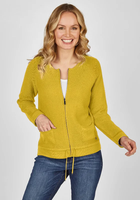 Great Deals Rabe Drawstring Hem Knit Jacket, Yellow