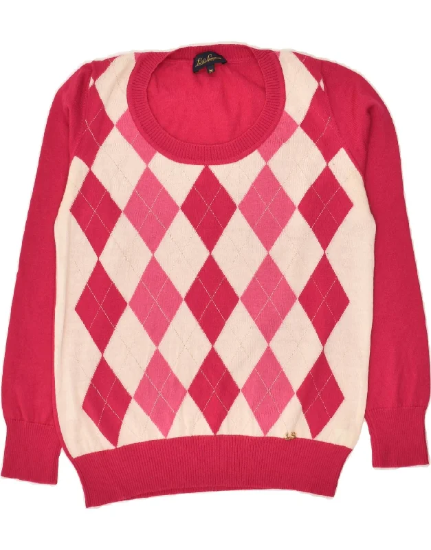 Act Fast LUISA SPAGNOLI Womens Crew Neck Jumper Sweater UK 12 Medium Pink