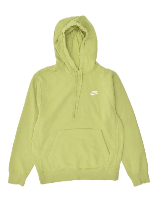 Best Bargains NIKE Womens Oversized Hoodie Jumper UK 10 Small Green Cotton