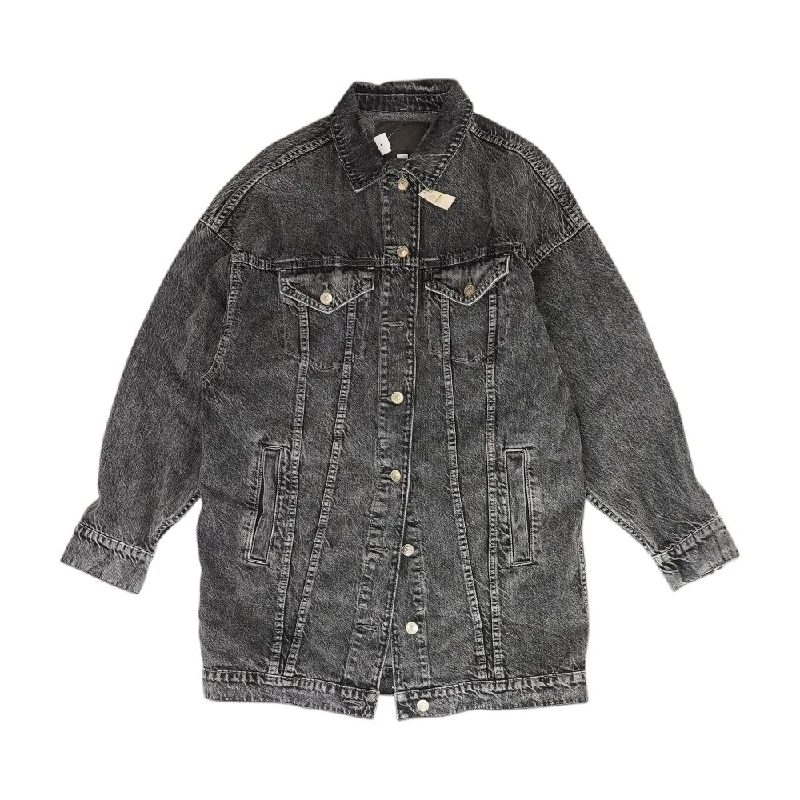 Unmissable Offer Black Solid Denim Jacket